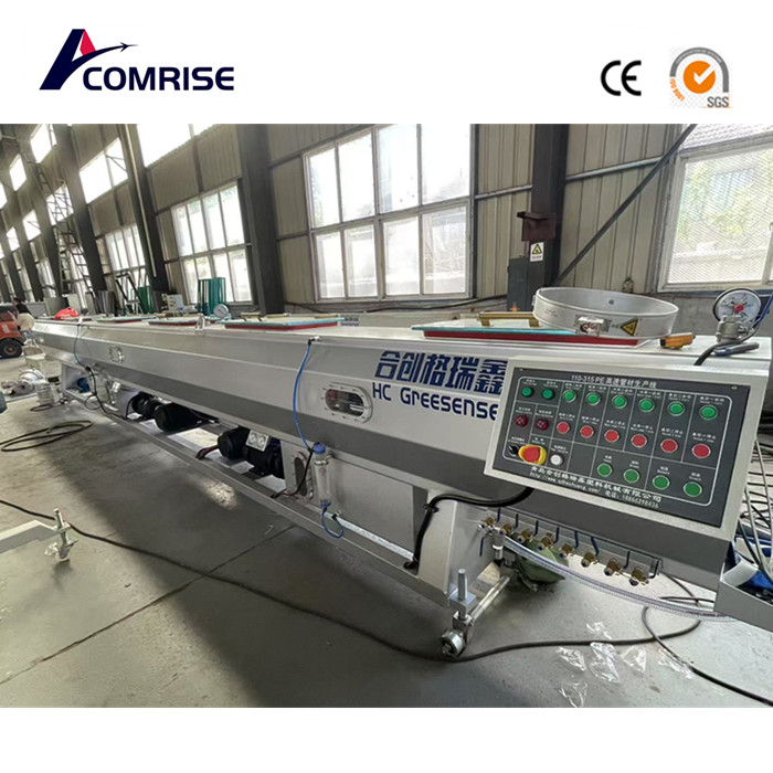 เครื่องท่อ HDPE ขนาด 110-315 มม. ทำงานที่โรงงานของลูกค้า